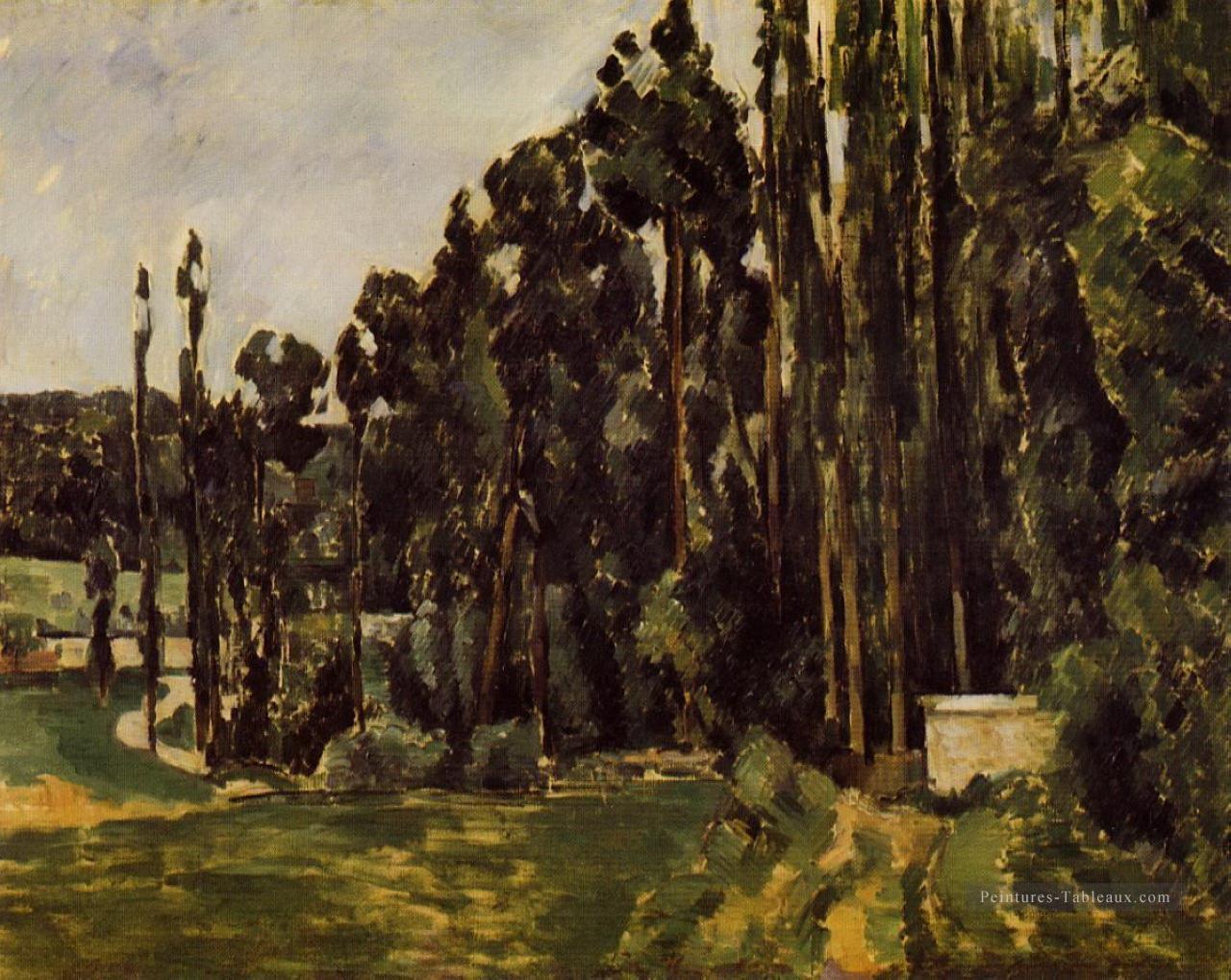 Poplars Paul Cézanne Peintures à l'huile